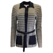 Pre-owned Wool tops Oscar De La Renta Pre-owned , Black , Dames