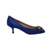 Tweedehands Dionysus Blauwe Satijnen Pumps Gucci Vintage , Blue , Dame...