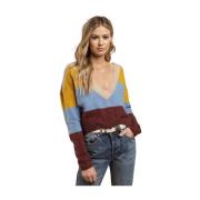 Wellesley Stripe Sweater For Love & Lemons , Yellow , Dames