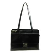 Pre-owned Leather handbags Gucci Vintage , Black , Dames