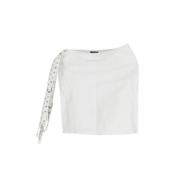 Tweedehands Katoenen Shorts-Rokken Versace Pre-owned , White , Dames