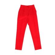 Pre-owned Silk bottoms Dolce & Gabbana Pre-owned , Red , Dames