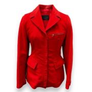 Pre-owned Cotton outerwear Prada Vintage , Red , Dames