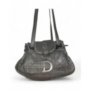 Pre-owned Leather dior-bags Dior Vintage , Gray , Dames