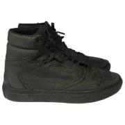 Pre-owned Leather sneakers Balenciaga Vintage , Black , Unisex