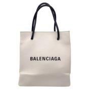 Pre-owned Leather handbags Balenciaga Vintage , Beige , Dames