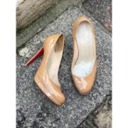 Pre-owned Leather heels Christian Louboutin Pre-owned , Brown , Dames