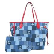 Pre-owned Denim louis-vuitton-bags Louis Vuitton Vintage , Blue , Dame...