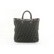 Pre-owned Canvas fendi-bags Fendi Vintage , Gray , Dames