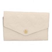 Pre-owned Leather wallets Louis Vuitton Vintage , Beige , Dames