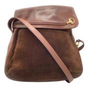 Pre-owned Suede handbags Gucci Vintage , Brown , Dames