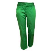 Pre-owned Cotton bottoms Dior Vintage , Green , Dames