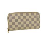 Pre-owned Canvas wallets Louis Vuitton Vintage , Beige , Dames