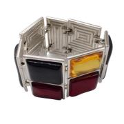 Vintage Mondriaan Stijl Armband en Oorbellen Set Yves Saint Laurent Vi...