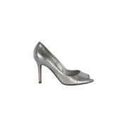Pre-owned Leather heels Sergio Rossi Pre-owned , Gray , Dames