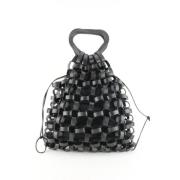 Vintage Leren Handtas Bottega Veneta Vintage , Black , Dames