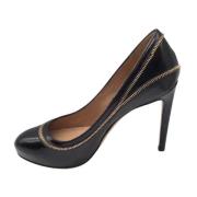 Pre-owned Leather heels Salvatore Ferragamo Pre-owned , Black , Dames