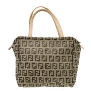 Pre-owned Canvas fendi-bags Fendi Vintage , Brown , Dames