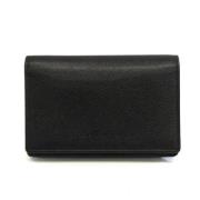 Pre-owned Leather wallets Bvlgari Vintage , Black , Unisex