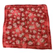 Pre-owned Silk scarves Chanel Vintage , Red , Dames