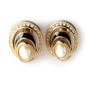 Pre-owned Yellow Gold earrings Dior Vintage , Yellow , Dames