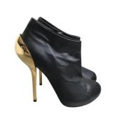 Pre-owned Leather boots Giuseppe Zanotti Pre-owned , Black , Dames