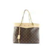 Bruin Leren Louis Vuitton Tas Louis Vuitton Vintage , Brown , Dames