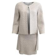 Pre-owned Fabric dresses Chanel Vintage , Gray , Dames