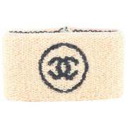 Pre-owned Canvas chanel-jewelry Chanel Vintage , Beige , Unisex