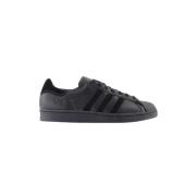 Zwarte Leren Sneakers Y-3 , Black , Dames