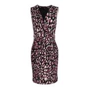 Elegante Wrap-Front Midi Jurk Gucci Vintage , Multicolor , Dames