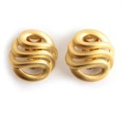 Pre-owned Metal earrings Givenchy Pre-owned , Yellow , Dames