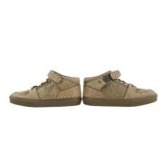 Vintage Leren Sneakers Louis Vuitton Vintage , Brown , Dames