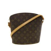 Tweedehands Bruin Canvas Louis Vuitton Schoudertassen Louis Vuitton Vi...