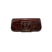 Bordeaux Animal Print Sobe Clutch Louis Vuitton Vintage , Brown , Dame...