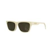 Pre-owned Fabric sunglasses Burberry Vintage , White , Dames