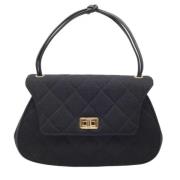 Pre-owned Canvas handbags Chanel Vintage , Black , Dames