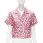 Pre-owned Silk tops Gucci Vintage , Pink , Dames