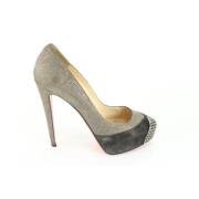 Pre-owned Sandalen Christian Louboutin Pre-owned , Gray , Dames