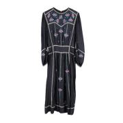 Pre-owned Silk dresses Isabel Marant Pre-owned , Black , Dames