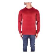 Wollen-zijde mix pullover Aspesi , Red , Heren