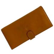 Pre-owned Leather wallets Loewe Pre-owned , Brown , Dames