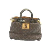 Pre-owned Leather handbags Louis Vuitton Vintage , Black , Dames