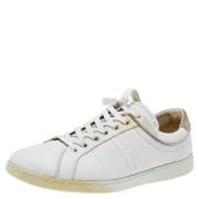 Pre-owned Leather sneakers Dolce & Gabbana Pre-owned , White , Dames