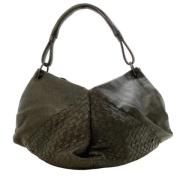 Pre-owned Leather handbags Bottega Veneta Vintage , Gray , Dames