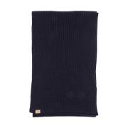 Warm en stijlvol Merino Wool Ribbed Scarf Woolrich , Blue , Heren