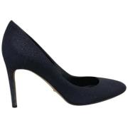 Pre-owned Canvas heels Sergio Rossi Pre-owned , Blue , Dames