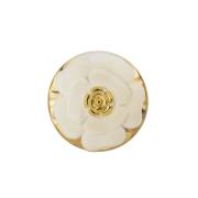 Uitstekend Gouden Metalen Camellia Armband Chanel Vintage , Yellow , D...