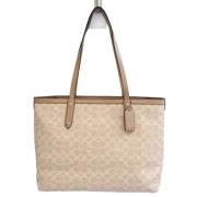 Pre-owned Canvas shoulder-bags Coach Pre-owned , Beige , Dames