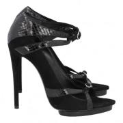 Pre-owned Leather heels Balenciaga Vintage , Black , Dames